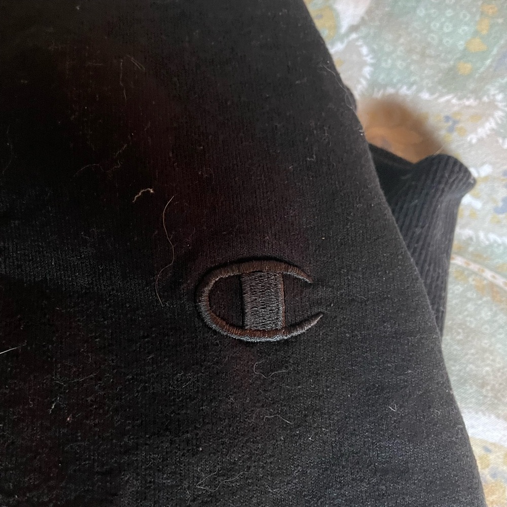 Champion Black Athletic Crewneck